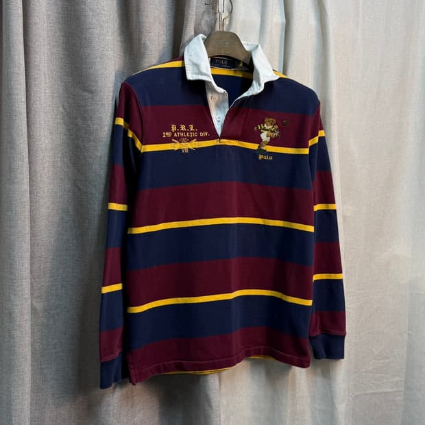 [S/매장판] 폴로 랄프로렌 럭비 셔츠 긴팔 스트라이프