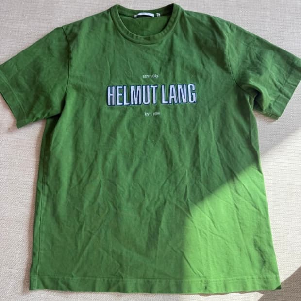 Helmut lang 헬무트랭 그린 반팔티