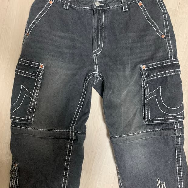 트루릴리전 페치 데님카고팬츠XL