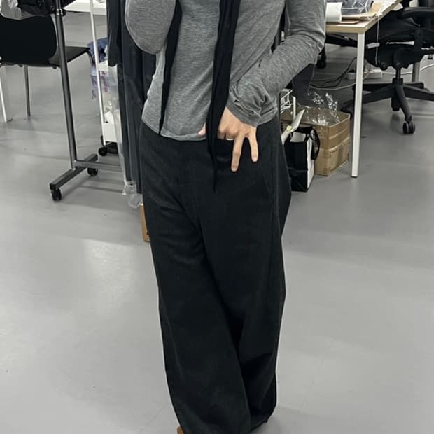 lounge pants / wool_darkgrey