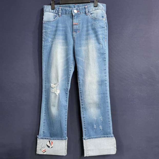 K&J 롤업 스판 데님 팬츠