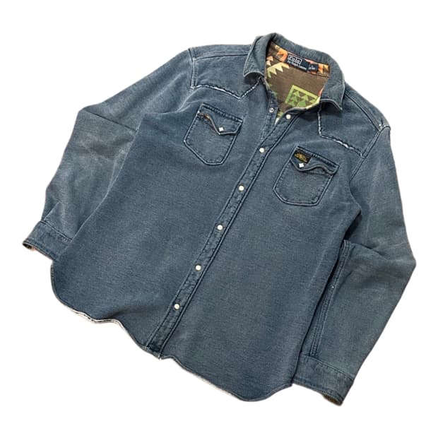 폴로 랄프로렌 잼스톤 웨스턴 데님 셔츠 (XL) 나바호