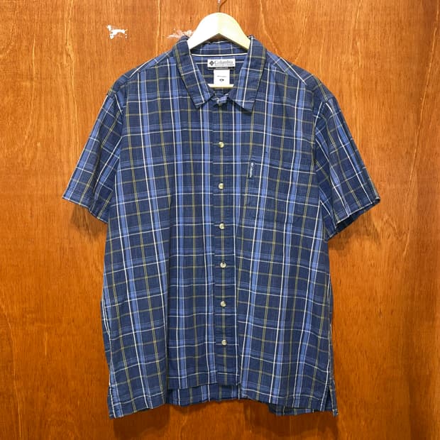 (XL) Columbia 컬럼비아 체크 반팔 셔츠