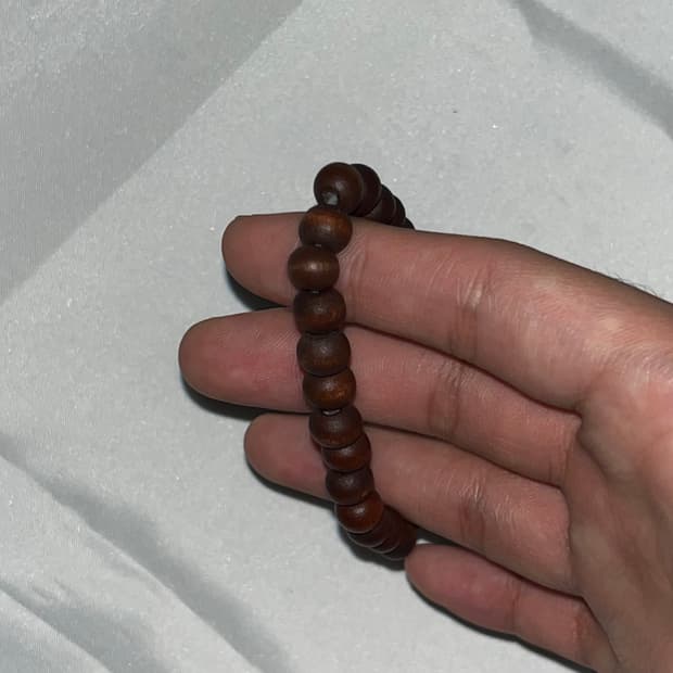 초코 우드 라운드팔찌