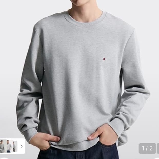 [정품] 타미힐피거 에센셜 크루넥 맨투맨(XL)