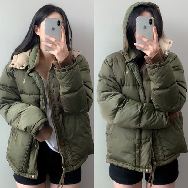 폴로 푸퍼 다운 패딩