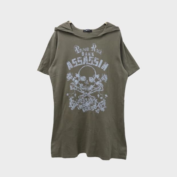 ALPHA FLAT 후드 반팔 티셔츠 66922