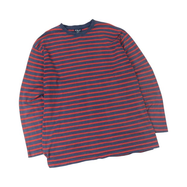 빈티지 스트라이프 롱슬리브