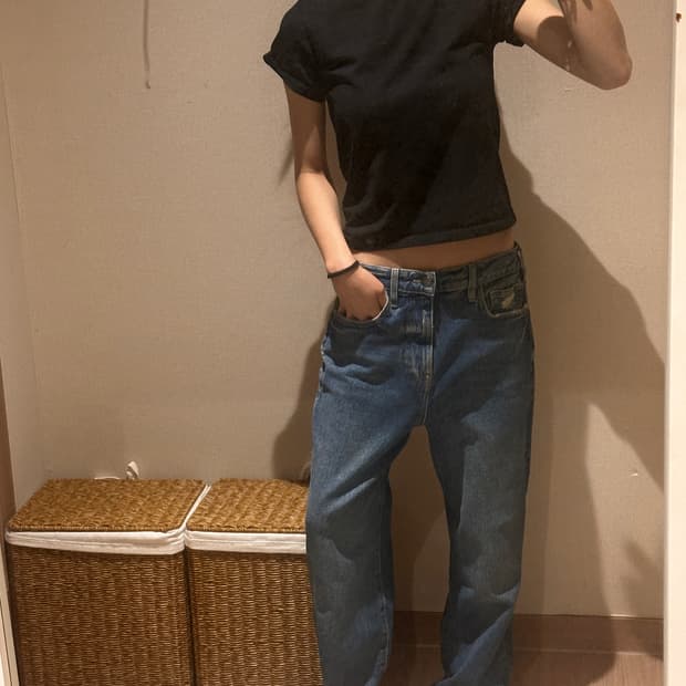 Frame 와이드 데님 팬츠 28