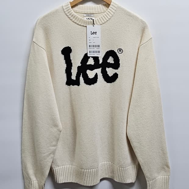 Lee 리 로고 니트 아이보리 M 새상품