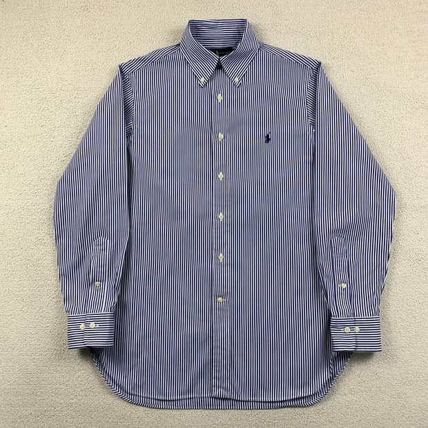 폴로 랄프로렌 포니로고 네이비 스트라이프 셔츠