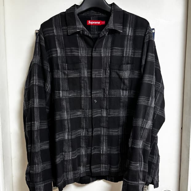 슈프림 우븐 플레이드 셔츠 XL