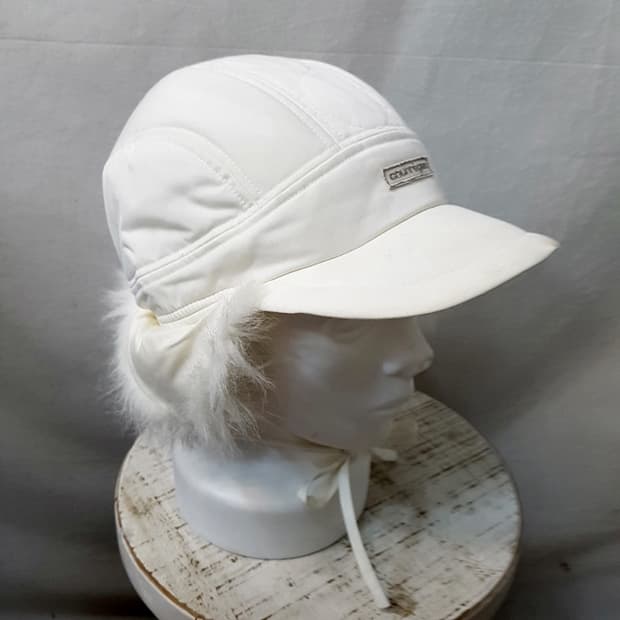 courreges 꾸레쥬 귀달이 모자 화이트 