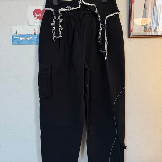 [S]MATIN KIM 마뗑킴 디테일 팬츠 블랙