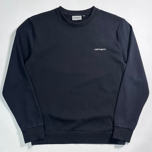 칼하트 스몰로고 블랙 맨투맨