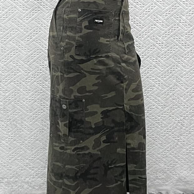 미스치프 카모플라주 스트릿 힙합 카고 스커트 M C07466