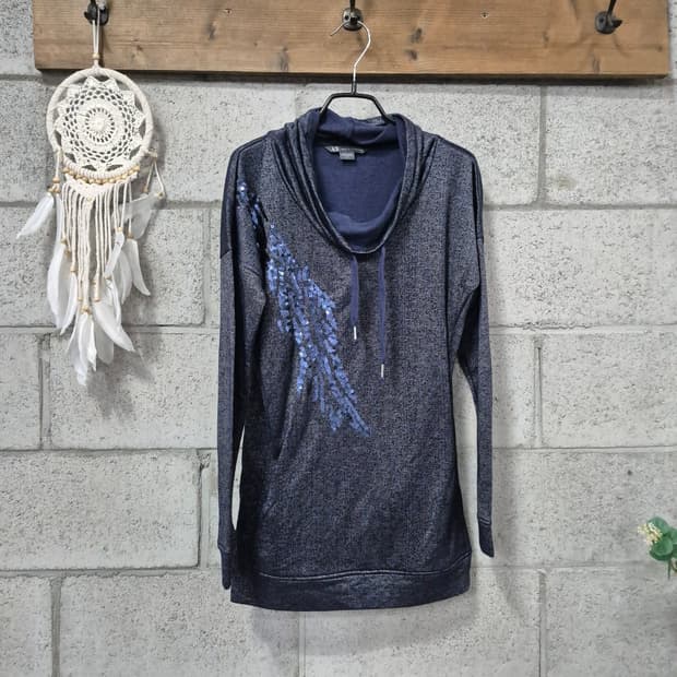 알마니 익스체인지 스팽글 티