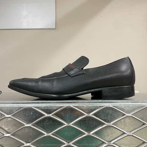 구찌 레더 로퍼 블랙 41.5 (gr-4501)