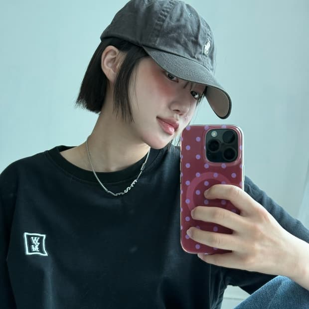 폴로 차콜 캡