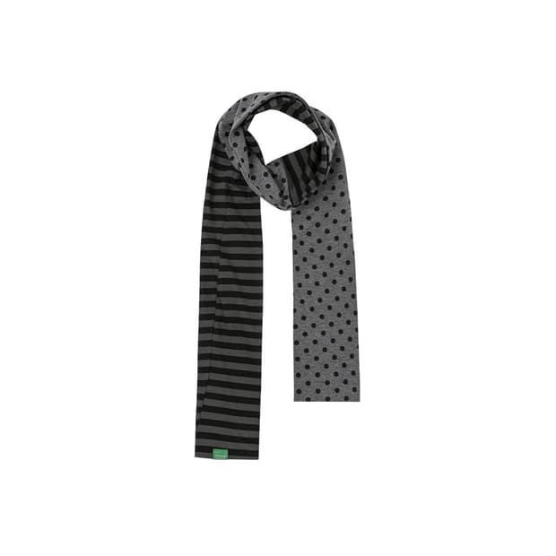 Multi pattern scarf _ Charcoal