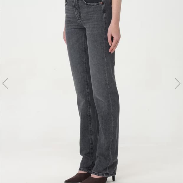  MM6 메종 마르지엘라 블랙 데님 팬츠