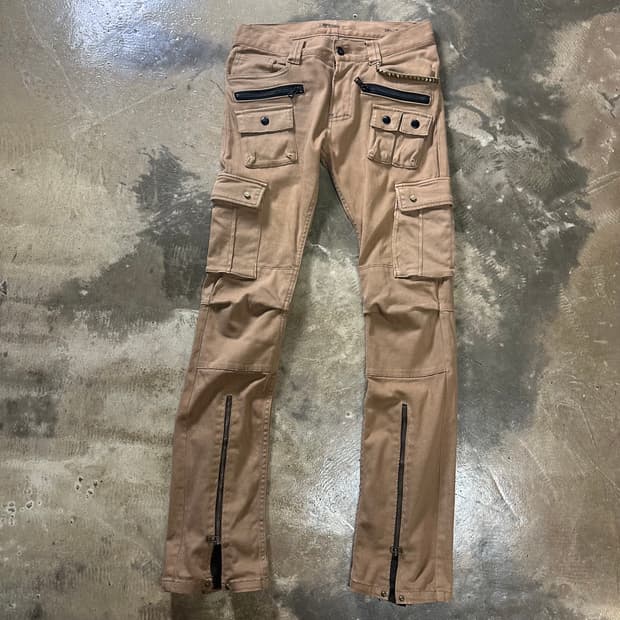 (MPH) 2way flare zip gimmick cargo pants