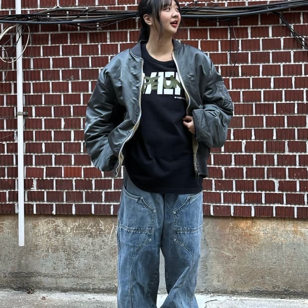 디스이즈네버댓 x 알파인더스트리 리버 항공점퍼 베이트 반팔 카펜터 팬츠