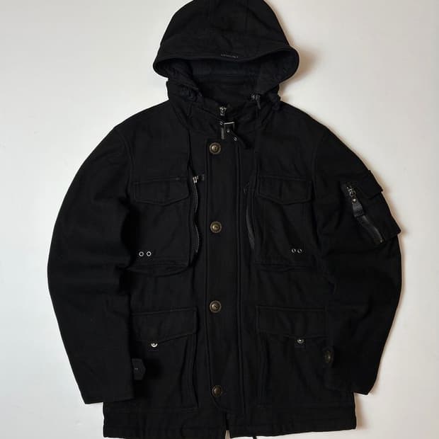 베르사체 00's 헤비코튼 유틸리티 N-2B 후디 자켓 PN8661