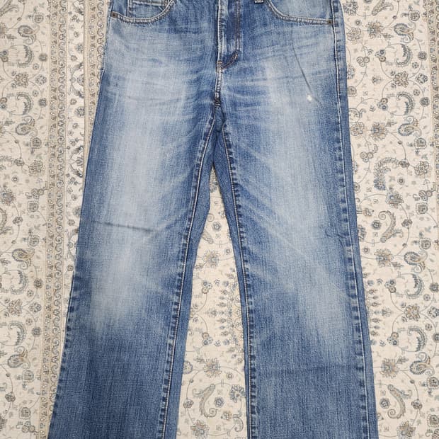 게스 중청 데님 팬츠 32사이즈