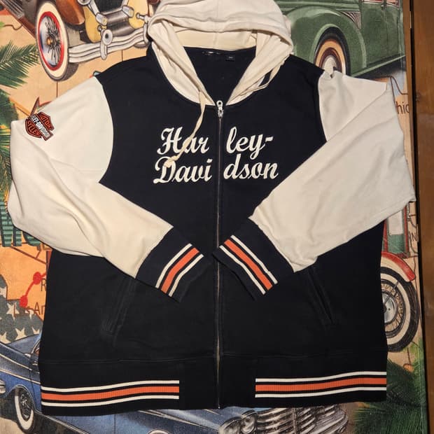 할리데이비슨 후드 집업