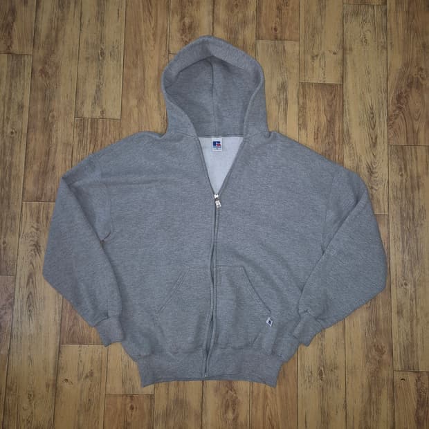 00s 러셀 후드집업 그레이 메이드인 멕시코