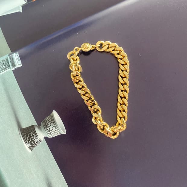 빈티지 골드 체인 팔찌