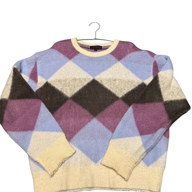 Beslow checkerboard knitwear