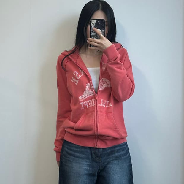 컨버스 y2k 와투케 빈티지 캐럿 후드집업