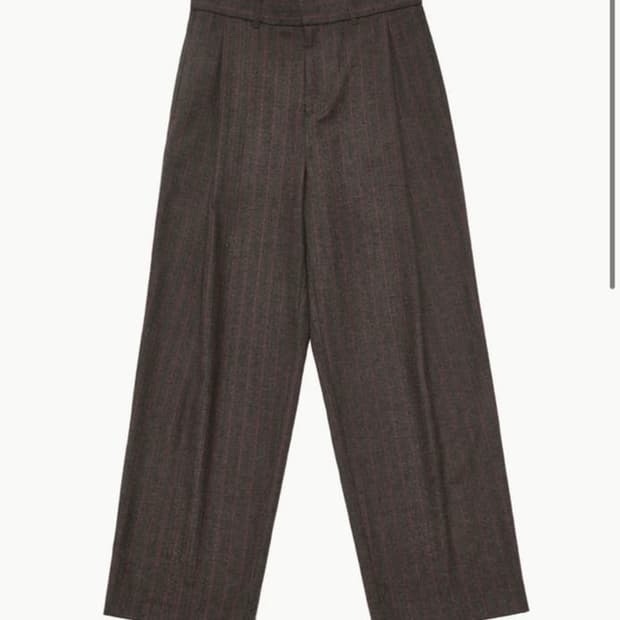 아모멘토 울 스트라이프 마틴 팬츠