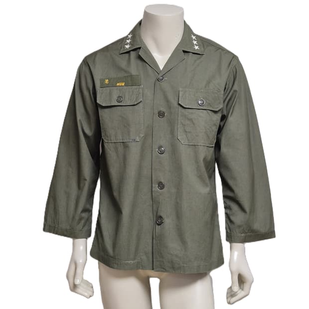 육군 구형 중장 민무늬 사제 맞춤 전투복 상의 (L)