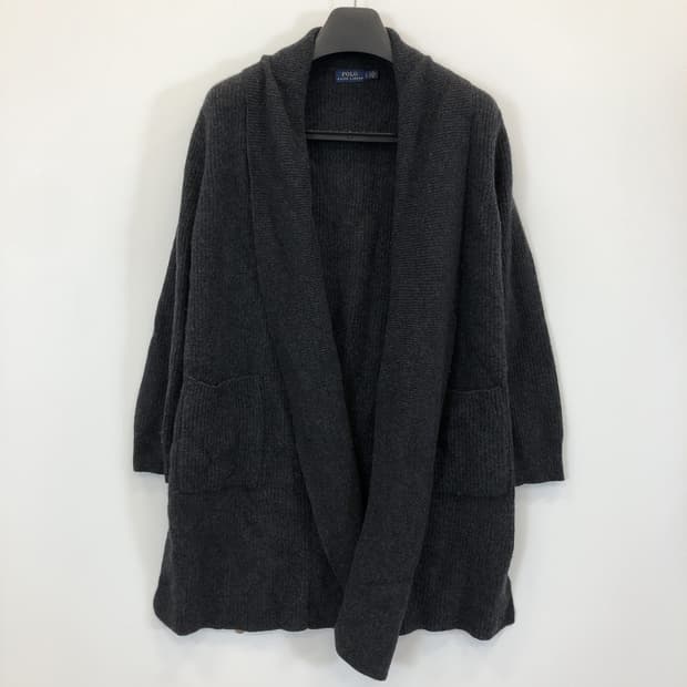 폴로 랄프로렌 메리노울 캐시미어 상위라인 오픈형가디건 L