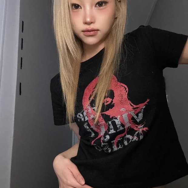 더바이닐하우스 VINTAGE WOMAN TEE WHITE 반팔 티셔츠