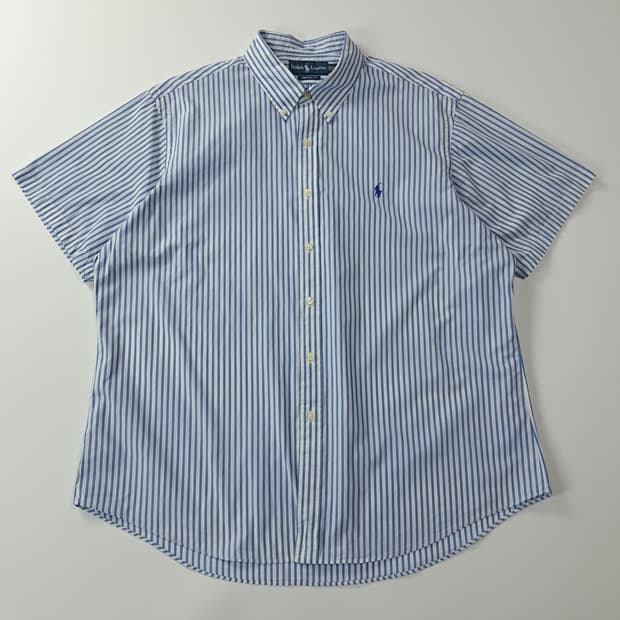 CA295 2XL 폴로 00s 블루 스트라이프 셔츠 남방