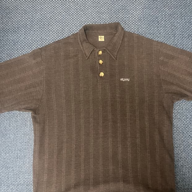 90~00 old stussy polo shirt (XL)