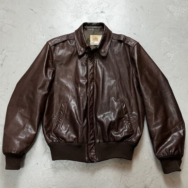 90's USA Made 골든베어 A-2 레더 자켓 빈티지 레더 봄버