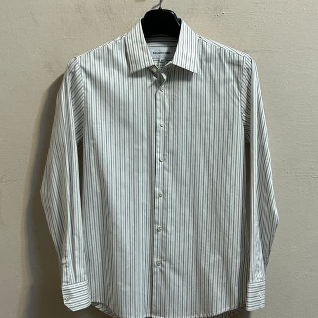 솔리드옴므 스트라이프 클래식 셔츠