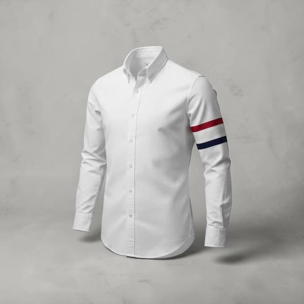 1/ 톰브라운 사선완장 옥스포드 셔츠