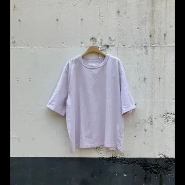 xl)카미엘포트젠스 빅 티셔츠 헤비 저지 퍼플