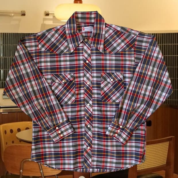 빈티지 체크 포켓 셔츠 (Man 2XL) AB1315