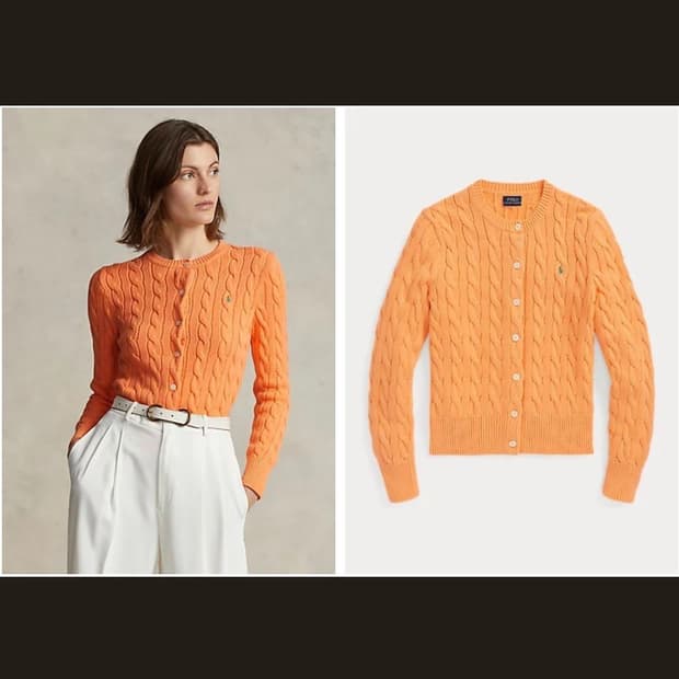 폴로랄프로렌 케이블 코튼 가디건