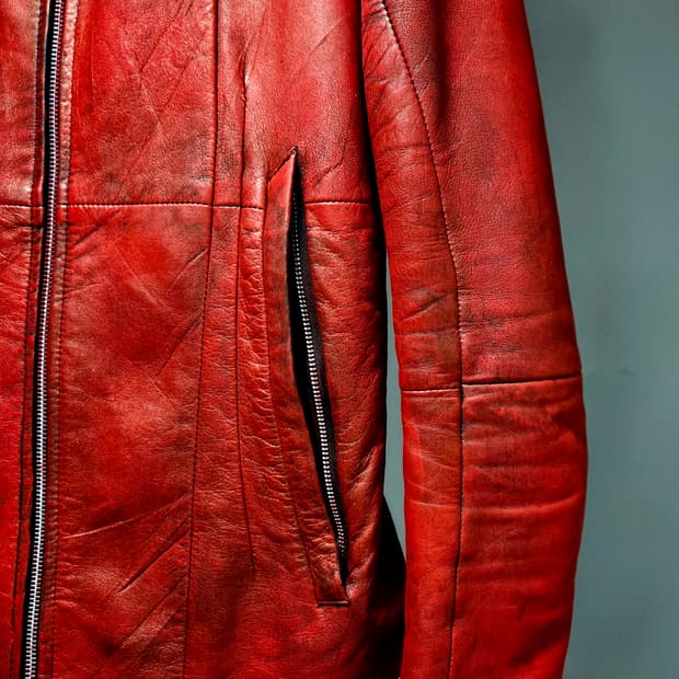 red leather jacket 
