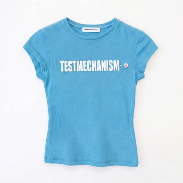 testmechanism Pigment Aqua Logo T-shirt