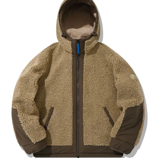 커버낫 예티 플리스 웜업 자켓 베이지 L사이즈