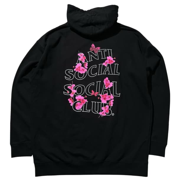 (새상품) 안티 소셜 소셜 클럽 후드 블랙